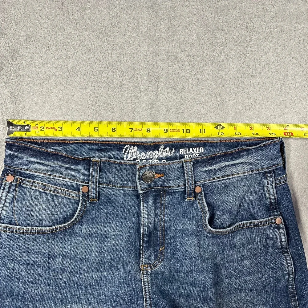 Wrangler Retro Relaxed Boot Jeans Mens 29(30)x30(29) Blue Medium‎ Wash WRT20MI